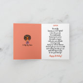 フライアフリカンアメリカン姉妹ハッピーバースデーカード カード (内部)