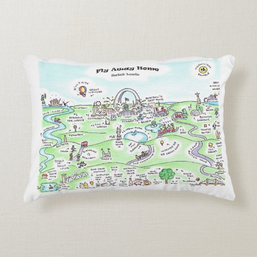 フライアー遠くにホーム アクセントクッション (正面)