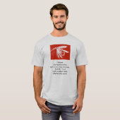 フライアー釣りアートとオリジナル詩「残酷なマス」 Tシャツ (正面フル)