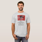 フライアー釣りアートとオリジナル詩「残酷なマス」 Tシャツ (正面フル)