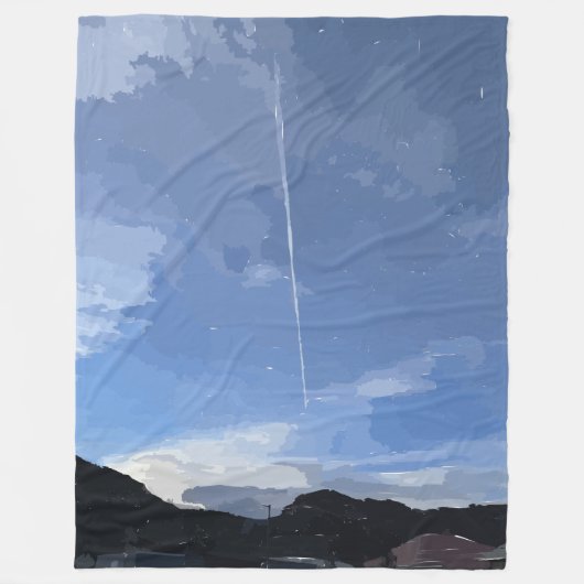 フライインザスカイフリースブランケット フリースブランケット (正面)