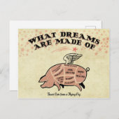 フライインピグカット ポストカード (正面/裏面)