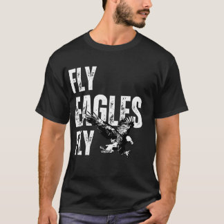 フライイーグルズフライ飛んでいるヴィンテージ感動的ワシ Tシャツ