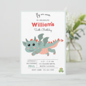 フライオンオーバードラゴンボーイ子供の誕生日パーティー 招待状 (スタンド正面)