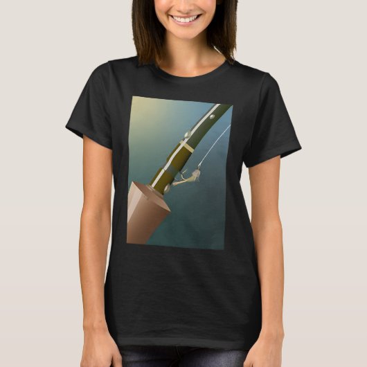 フライオンパターンロッド Tシャツ (正面)
