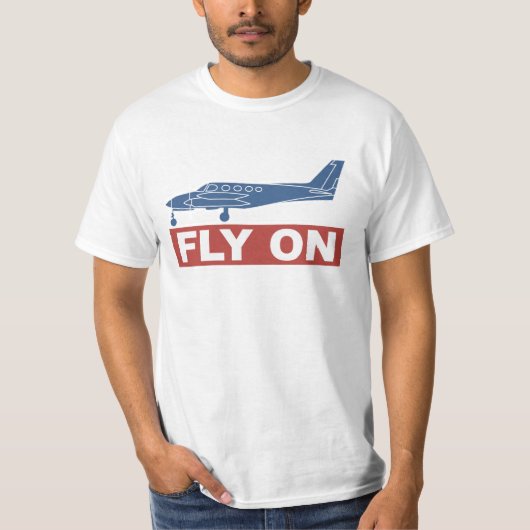 フライオン – 飛行機 Tシャツ (正面)