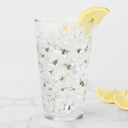 フライカバー付きビアグラスあなたの友人のフライ タンブラーグラス (アイス裏面)