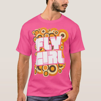 フライガール70S 80SオールドスクールレトロヒップホップSoul Dis Tシャツ