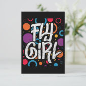 フライガール90年代90年代ヒップホップディスコパーティー 招待状 (スタンド正面)