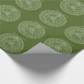 フライクールリールのフライ釣りアート ラッピングペーパー (角)