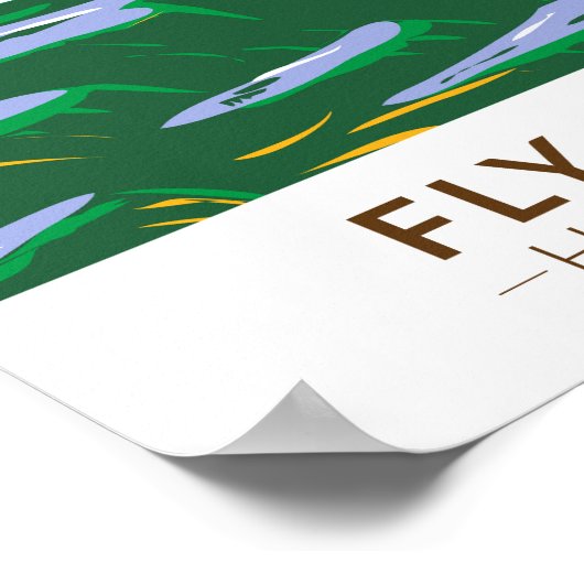 フライゲイザーウアラパアイフラットネバダヴィンテージ ポスター (角)