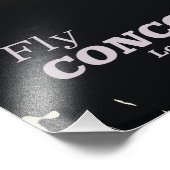 フライコンコルドヴィンテージスタイル旅行ポスター フォトプリント            (角)