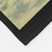 フライシア語、黒い美しいスタリオン、嵐の海 フリースブランケット (角)