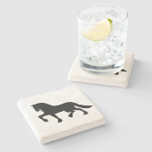 フライシア馬の石のコースター ストーンコースター (横)