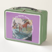 フライシーツは馬を飛ばさない間抜け メタルランチボックス (正面)
