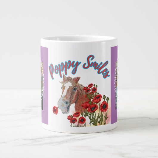 フライシートはあなたの馬を巨大なcを飛間抜けばさない ジャンボコーヒーマグカップ (正面)