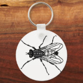 フライスケッチ – 昆虫、害虫、ハエ キーホルダー (正面)