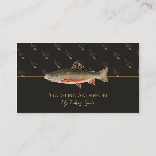 フライスタイリッシュ釣りガイド名刺 名刺 (裏面)