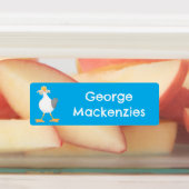 フライスフランスのアニメパーソナライズされたのカモメ ラベル (貼付)