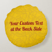 フライスフランスのズラウンドピロー ラウンドクッション (裏面)