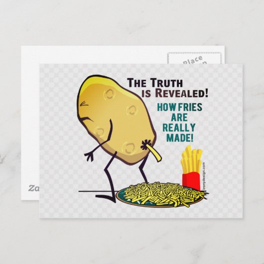 . .フライズの本当のはがきおもしろいの作り方 ポストカード (正面/裏面)