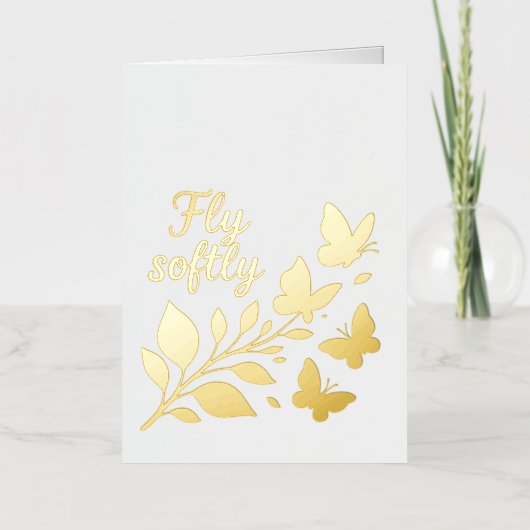 フライソフトグリーティングカード 箔グリーティングカード (正面)