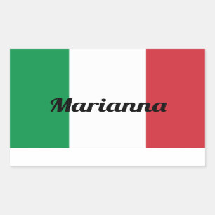 フライタリアングシール-カスタマイズ可能 長方形シール