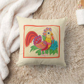 フライダカホロ鶏グラフィック クッション (ブランケット)