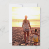 フライティンググレーの白2枚の写真付きサンキューカード サンキューカード (裏面)