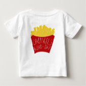 フライデーな一日 🍟 ベビーTシャツ (裏面)