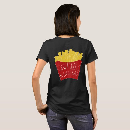 フライデーな一日 🍟 Tシャツ (裏面フル)
