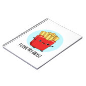 フライデーのユーモア満載のフレンチフライポン ノートブック (左側)