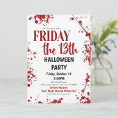 フライデーザ13番目のハローウィンパーティ招待状 招待状 (スタンド正面)
