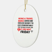 フライデートラベルナース セラミックオーナメント (左)