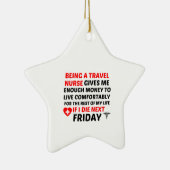 フライデートラベルナース セラミックオーナメント (右)