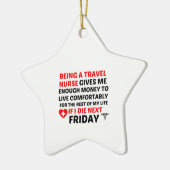 フライデートラベルナース セラミックオーナメント (左)