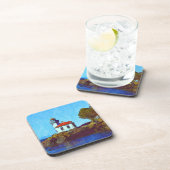 フライデーハーバーライムキルンライトハウス懸命プラスチック コースター (右側)