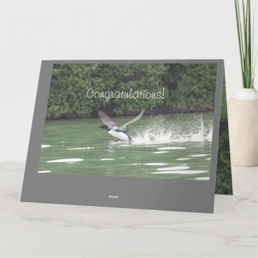 フライトおめでとうございます カード (裏面)