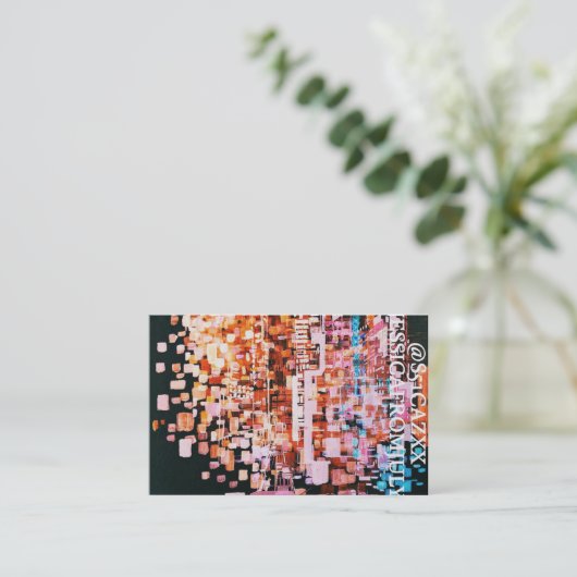 フライトからの夜景 名刺 (スタンド正面)