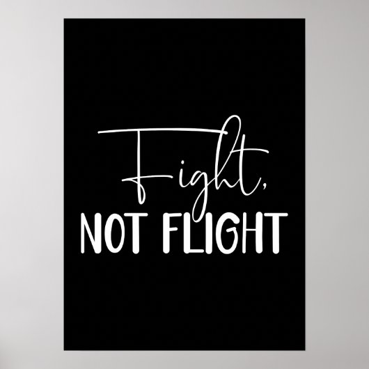 フライトではなく戦う – ハッスル、ジム、成功 ポスター (正面)