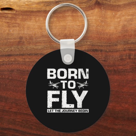 フライトで燃料を供給された女性の旅を開始する キーホルダー (正面)