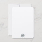 フライトのカードを羽毛で取る サンキューカード (裏面)