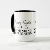 フライトの引き取りと私のビジネスの微調整 マグカップ (正面左)