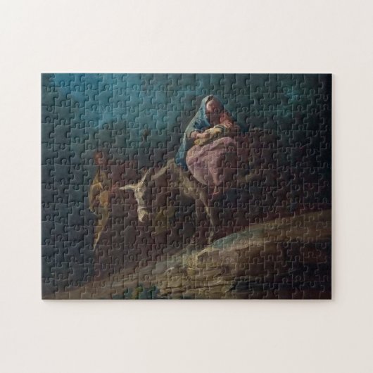 フライトインエジプトバイフランシスコゴヤパズル ジグソーパズル (横)