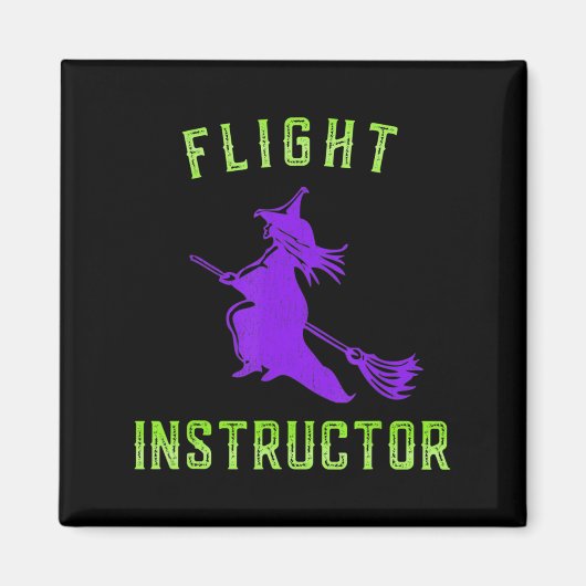 フライトインストラクターウィッチハロウィーン マグネット (正面)