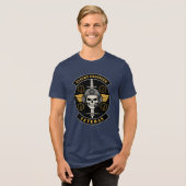 フライトエンジニア退役軍人 トライブレンドTシャツ (正面全面)