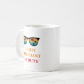 フライトオフ付き添い人 コーヒーマグカップ (正面左)