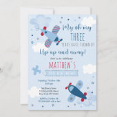 フライトクラウドボーイ誕生日 招待状 (正面)