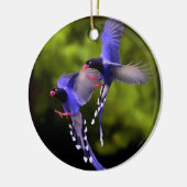 フライトクリスマスツリーの美しい鳥オーナメント セラミックオーナメント (左)