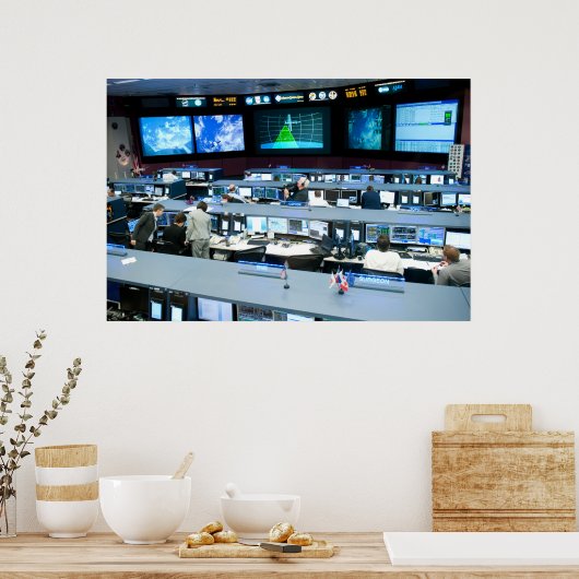 フライトコントロールルームジョンソン宇宙センター ポスター (キッチン)